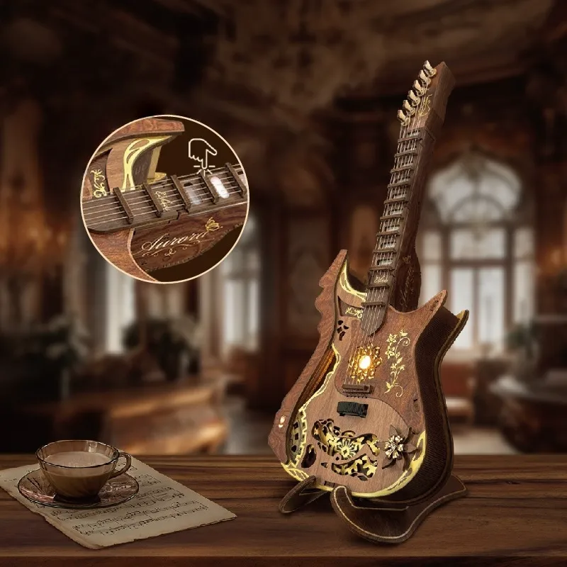 3D Holzpuzzle - Gitarren Bausatz - Image 4