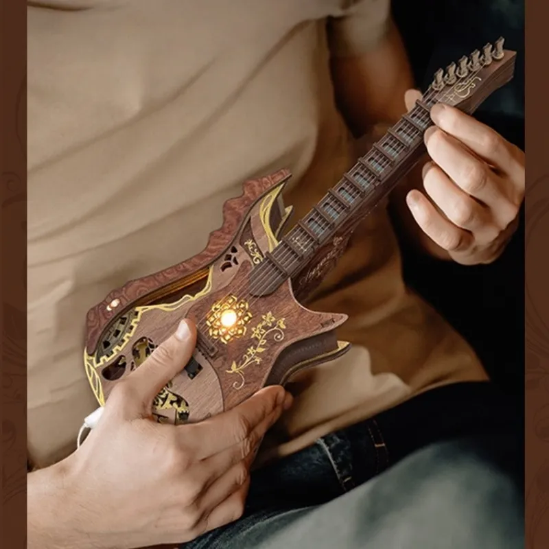 3D Holzpuzzle - Gitarren Bausatz - Image 6