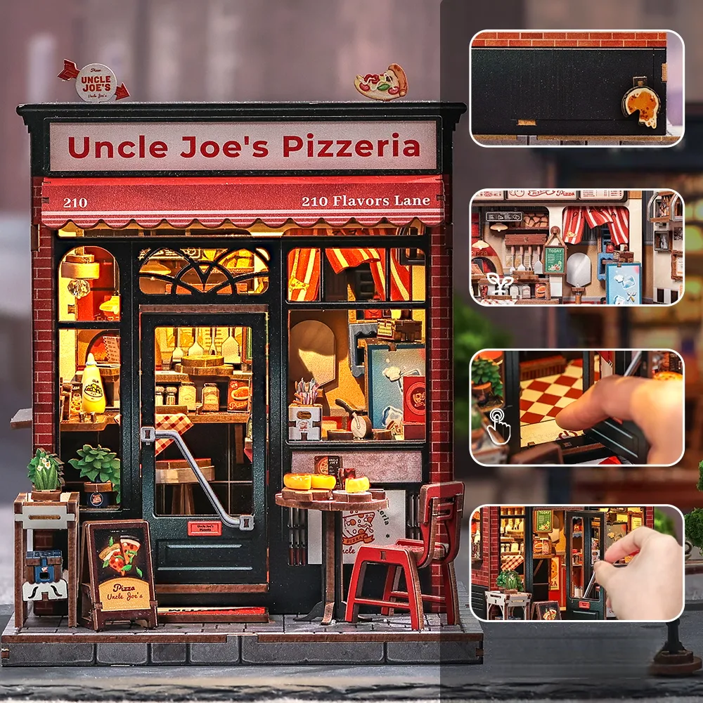 Miniatur Haus Bausatz - Uncle Joe's Pizzeria - Image 4