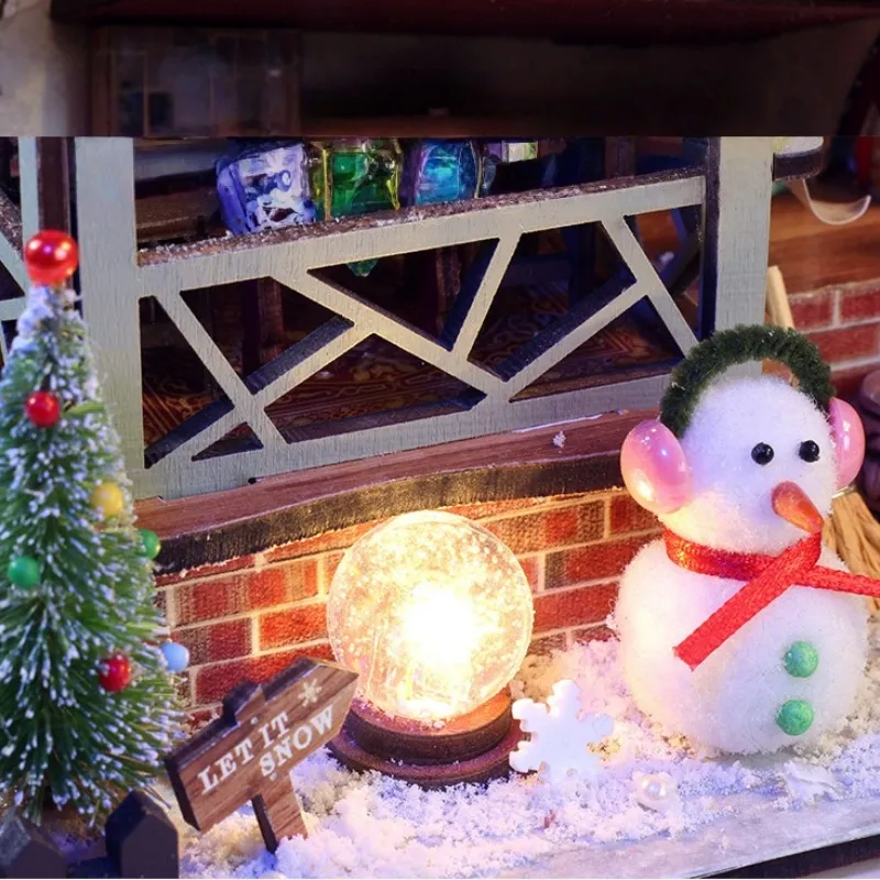 Miniatur Haus Bausatz - Warm Christmas Lodge - Image 8