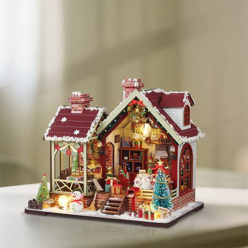 Miniatur Haus Bausatz - Warm Christmas Lodge - Image 9
